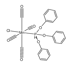 cis-ClMn(CO)4(triphenyl phosphite) Structure