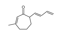 (E)-7-(buta-1,3-dien-1-yl)-3-methylcyclohept-2-en-1-one Structure