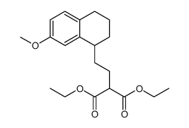 [2-(7-methoxy-1,2,3,4-tetrahydro-[1]naphthyl)-ethyl]-malonic acid diethyl ester Structure