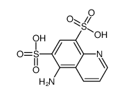 6,8-Quinolinedisulfonic acid,5-amino- Structure