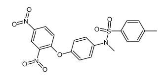 toluene-4-sulfonic acid-[4-(2,4-dinitro-phenoxy)-N-methyl-anilide]结构式