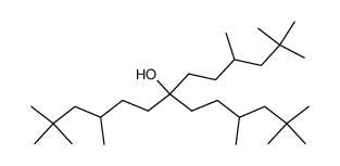 2,2,4,10,12,12-hexamethyl-7-(3,5,5-trimethyl-hexyl)-tridecan-7-ol结构式