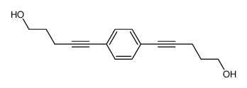 1,4-bis(5-hydroxy-1-pentynyl)benzene结构式