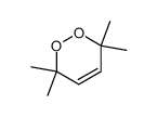 1,2-dioxa-3,3,6,6-tetramethyl-4-cyclohexene结构式