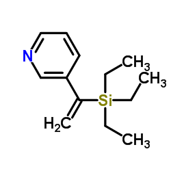 Pyridine, 3-[1-(triethylsilyl)ethenyl]- (9CI) picture