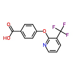 4-{[3-(Trifluoromethyl)-2-pyridinyl]oxy}benzoic acid Structure