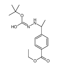 ethyl 4-[(1S)-1-(2-tert-butoxycarbonylhydrazino)ethyl]benzoate Structure