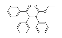 (α'-oxo-bibenzyl-α-yl)-phenyl-carbamic acid ethyl ester结构式