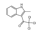 2,2,2-trichloro-1-(2-methyl-indol-3-yl)-ethanone结构式