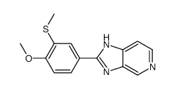 2-(4-methoxy-3-methylsulfanylphenyl)-3H-imidazo[4,5-c]pyridine Structure