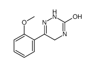 6-(2-methoxyphenyl)-4,5-dihydro-2H-1,2,4-triazin-3-one结构式