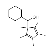 1-cyclohexyl-1-(1,2,3,4,5-pentamethyl-2,4-cyclopentadienyl)-methanol结构式