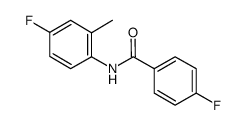 4-fluoro-N-(4-fluoro-2-methylphenyl)benzamide结构式