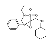 2-[(cyclohexylamino)methyl]-N,N-diethyl-3-phenyloxirane-2-sulfonamide结构式
