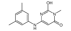 6-(3,5-dimethylanilino)-3-methyl-1H-pyrimidine-2,4-dione Structure