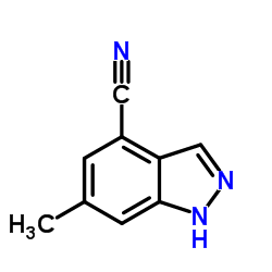6-Methyl-1H-indazole-4-carbonitrile结构式