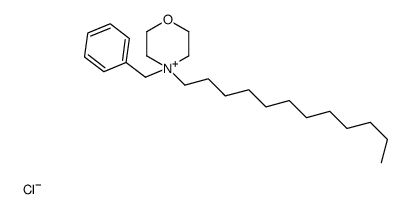 4-benzyl-4-dodecylmorpholin-4-ium,chloride结构式