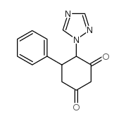 5-Phenyl-4-(1H-1,2,4-triazol-1-yl)cyclohexa-1,3-dione structure