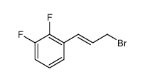 Benzene, 1-(3-bromo-1-propen-1-yl)-2,3-difluoro结构式