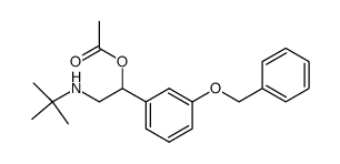m-(benzyloxy)-α-[(tert-butylamino)methyl]benzyl alcohol acetate Structure