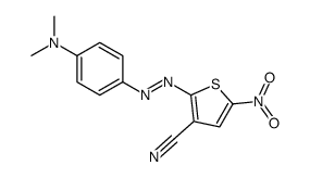 2-[[4-(dimethylamino)phenyl]diazenyl]-5-nitrothiophene-3-carbonitrile结构式