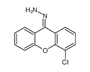 9H-Xanthen-9-one, 4-chloro-, hydrazone结构式