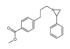 methyl 4-[3-(2-phenylaziridin-1-yl)propyl]benzoate Structure