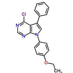 4-Chloro-7-(4-ethoxyphenyl)-5-phenyl-7H-pyrrolo[2,3-d]pyrimidine Structure