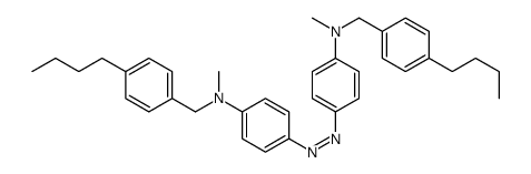 N-[(4-butylphenyl)methyl]-4-[[4-[(4-butylphenyl)methyl-methylamino]phenyl]diazenyl]-N-methylaniline结构式