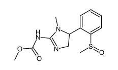 [5-(2-Methanesulfinyl-phenyl)-1-methyl-4,5-dihydro-1H-imidazol-2-yl]-carbamic acid methyl ester Structure