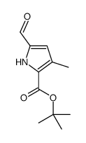 tert-butyl 5-formyl-3-methyl-1H-pyrrole-2-carboxylate结构式