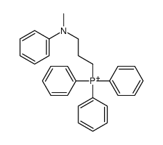 3-(N-methylanilino)propyl-triphenylphosphanium Structure