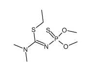 N'-(dimethoxyphosphinothioyl)-N,N-dimethylcarbamimidothioic acid, ethyl ester结构式