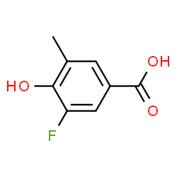 Benzoic acid,3-fluoro-4-hydroxy-5-methyl-结构式