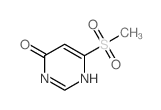 6-methylsulfonyl-1H-pyrimidin-4-one结构式