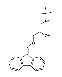 9-{[3-(tert-butylamino)-2-hydroxypropyl]oximino}fluorene Structure