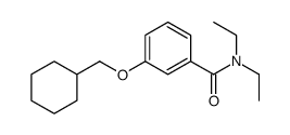 3-(cyclohexylmethoxy)-N,N-diethylbenzamide Structure