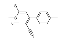 2-(3,3-Bis-methylsulfanyl-1-p-tolyl-allylidene)-malononitrile Structure