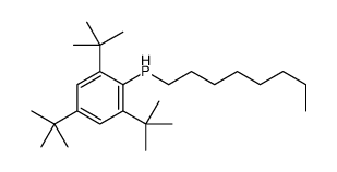 octyl-(2,4,6-tritert-butylphenyl)phosphane结构式