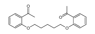 1-[2-[5-(2-acetylphenoxy)pentoxy]phenyl]ethanone Structure