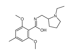 N-[(1-ethylpyrrolidin-2-yl)methyl]-2,6-dimethoxy-4-methylbenzamide结构式