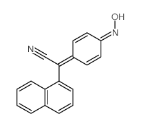 2-(4-hydroxyimino-1-cyclohexa-2,5-dienylidene)-2-naphthalen-1-yl-acetonitrile结构式