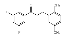 3',5'-DIFLUORO-3-(2,5-DIMETHYLPHENYL)PROPIOPHENONE structure