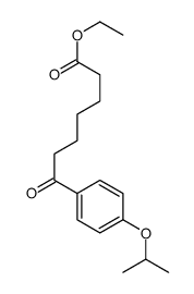 ETHYL 7-OXO-7-(4-ISOPROPOXYPHENYL)HEPTANOATE结构式