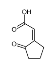 (E)-2-(2-氧代环戊基)乙酸结构式