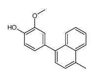 2-methoxy-4-(4-methylnaphthalen-1-yl)phenol结构式
