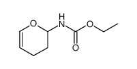 (3,4-dihydro-2H-pyran-2-yl)-carbamic acid ethyl ester Structure