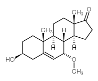 Androst-5-en-17-one, 3-hydroxy-7-methoxy-, (3beta,7alpha)- (9CI) Structure