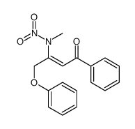 N-methyl-N-(4-oxo-1-phenoxy-4-phenylbut-2-en-2-yl)nitramide Structure