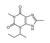 3-butan-2-yl-1,8-dimethyl-7H-purine-2,6-dione结构式